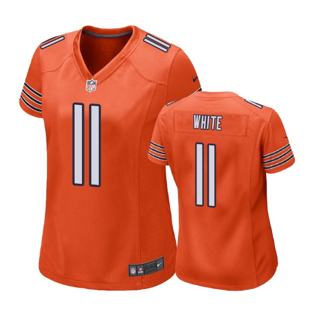 Women Chicago Bears #11 Kevin White Orange Alternate Game Jersey