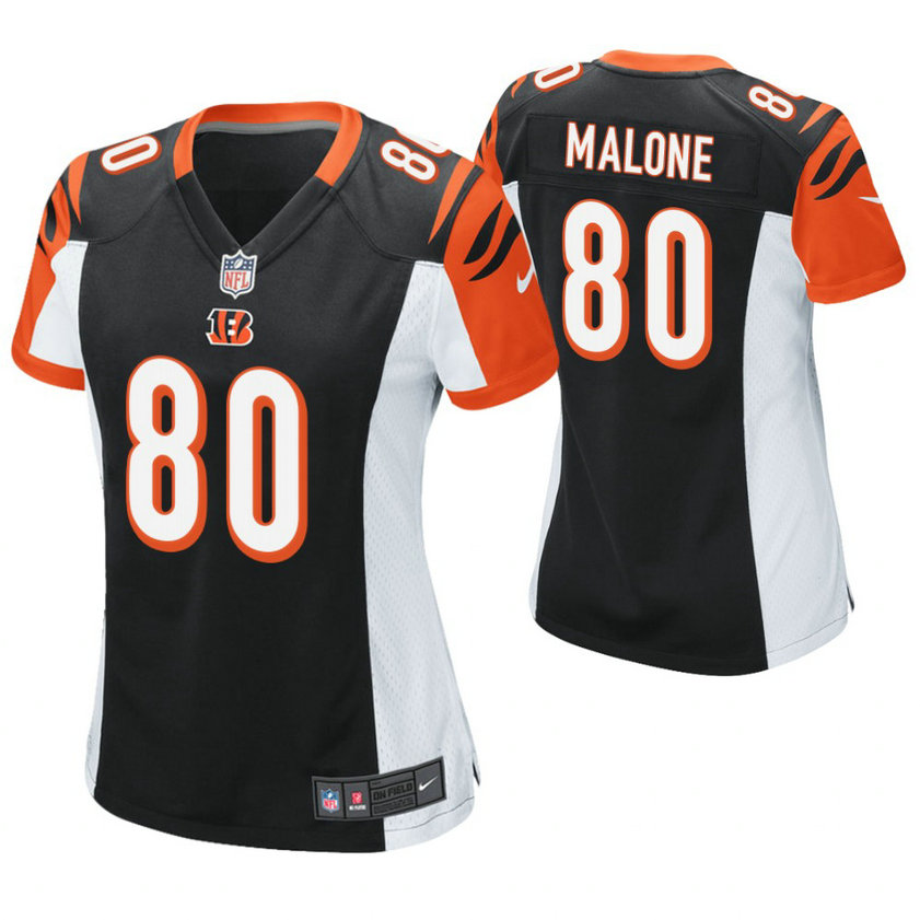 Women Cincinnati Bengals #80 Josh Malone Black Game Jersey Women Cincinnati Bengals #80 Josh Malone Black Game Jersey