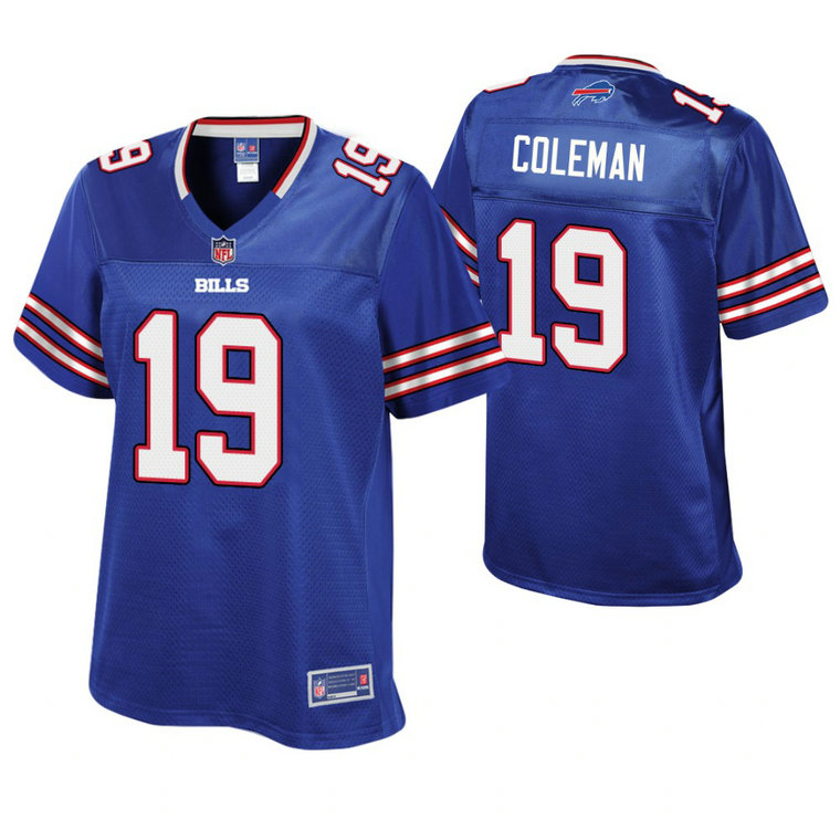 Women Buffalo Bills #19 Corey Coleman Royal Pro Line Player Jersey