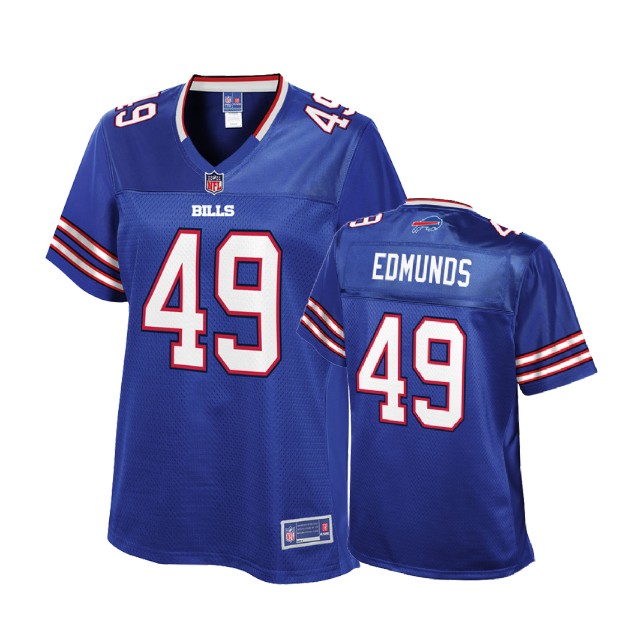 Women Buffalo Bills #49 Tremaine Edmunds Royal Player Jersey