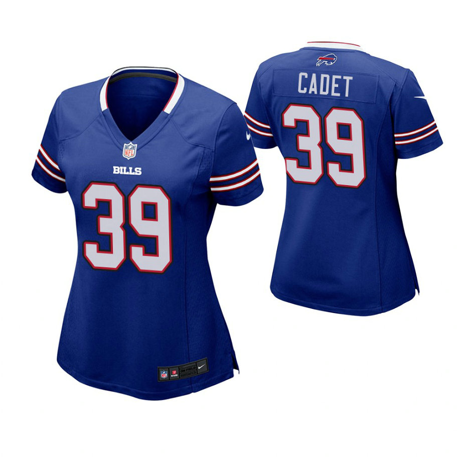 Women Buffalo Bills #39 Travaris Cadet Royal Game Jersey