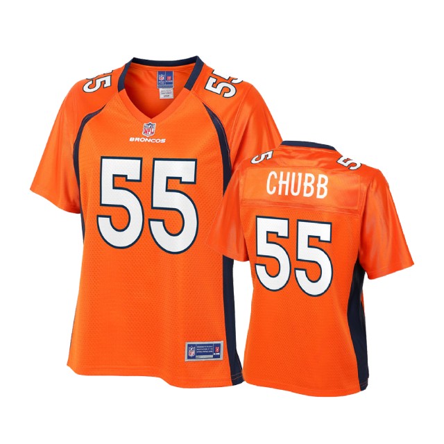 Women Denver Broncos #55 Bradley Chubb Orange Pro Line Player Jersey Women Denver Broncos #55 Bradley Chubb Orange Pro Line Player Jersey