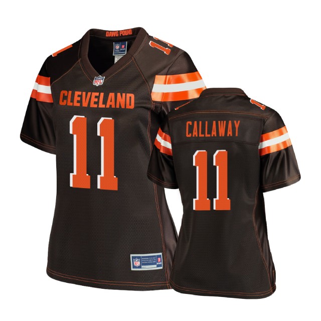 Women Cleveland Browns #11 Antonio Callaway Brown Pro Line Player Jersey Women Cleveland Browns #11 Antonio Callaway Brown Pro Line Player Jersey