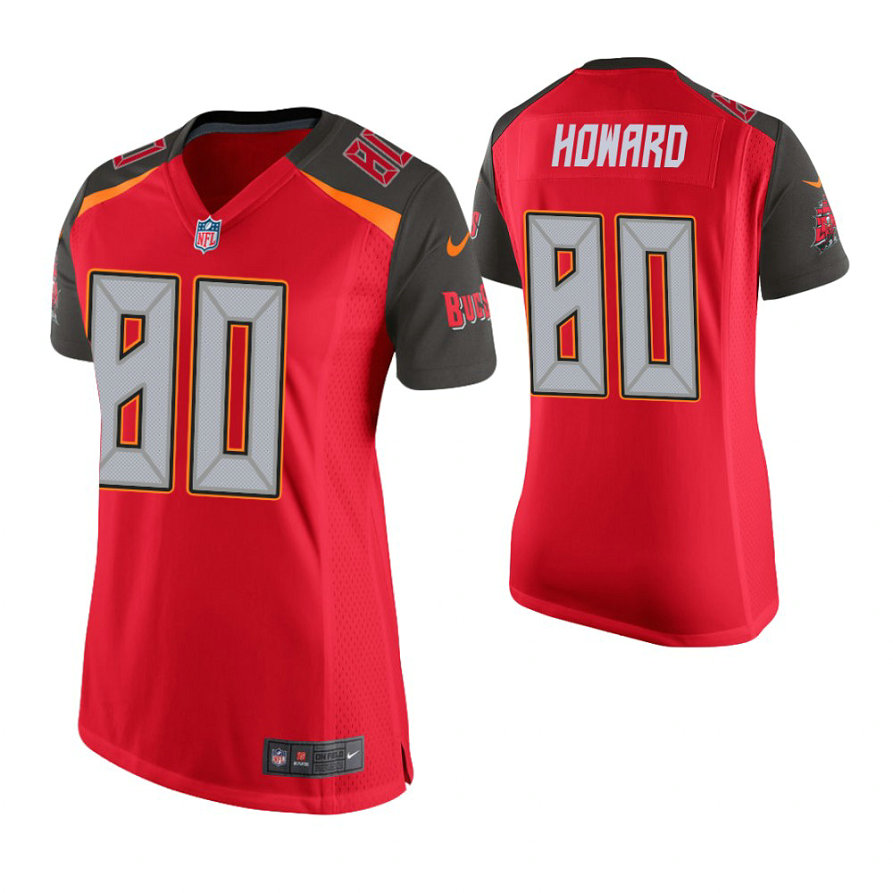 Women Tampa Bay Buccaneers #80 O. J. Howard Red Game Jersey