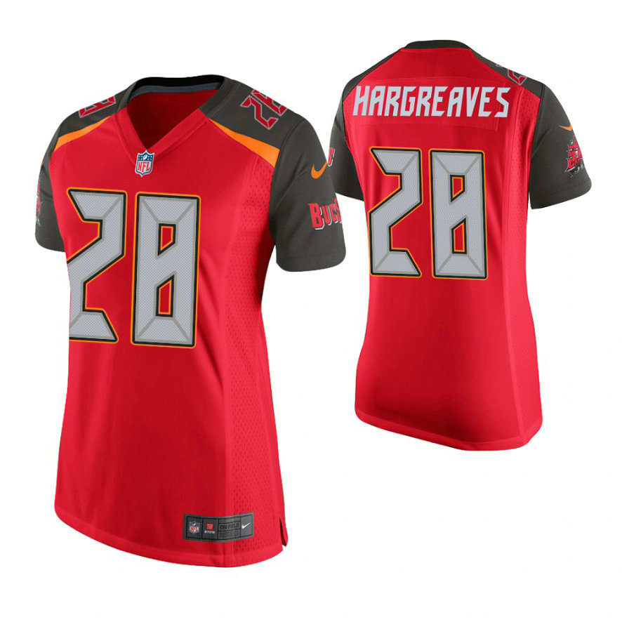 Women Tampa Bay Buccaneers #28 Vernon Hargreaves Red Game Jersey Women Tampa Bay Buccaneers #28 Vernon Hargreaves Red Game Jersey