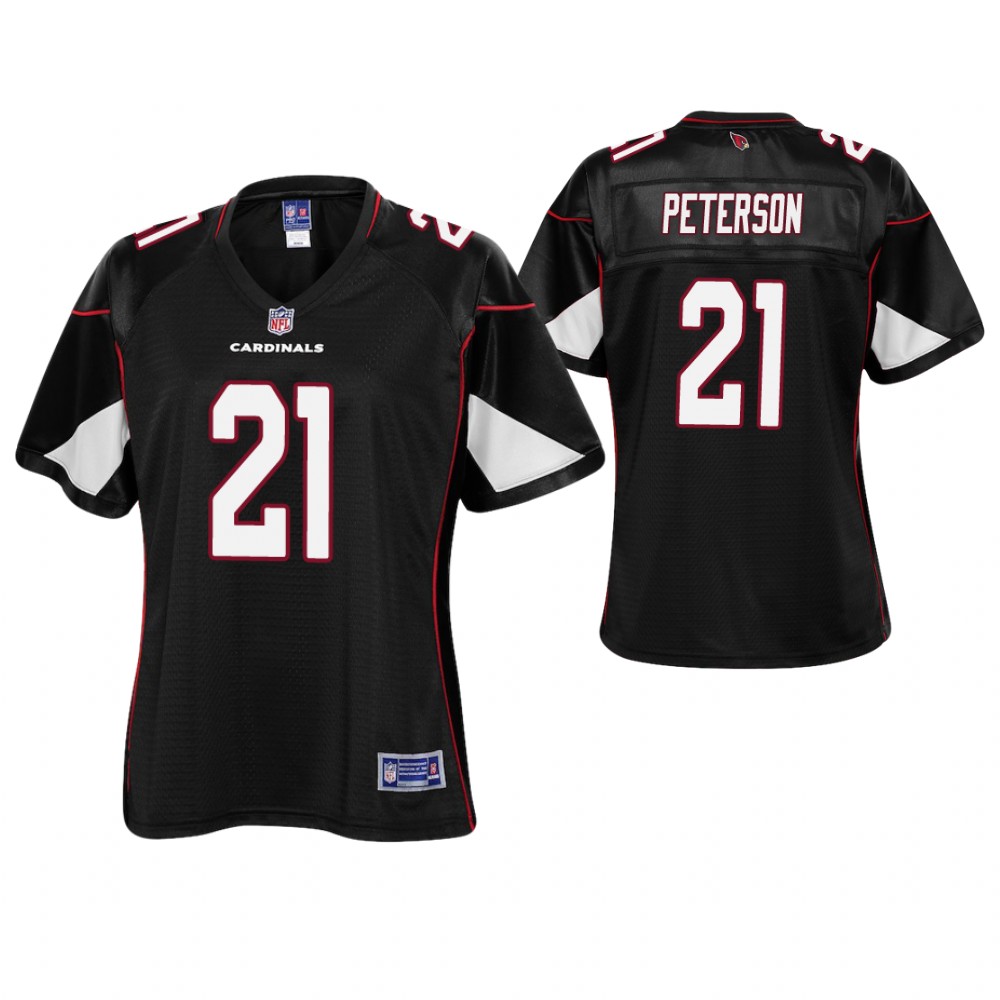 Women Arizona Cardinals #21 Patrick Peterson Black Pro Line Player Jersey