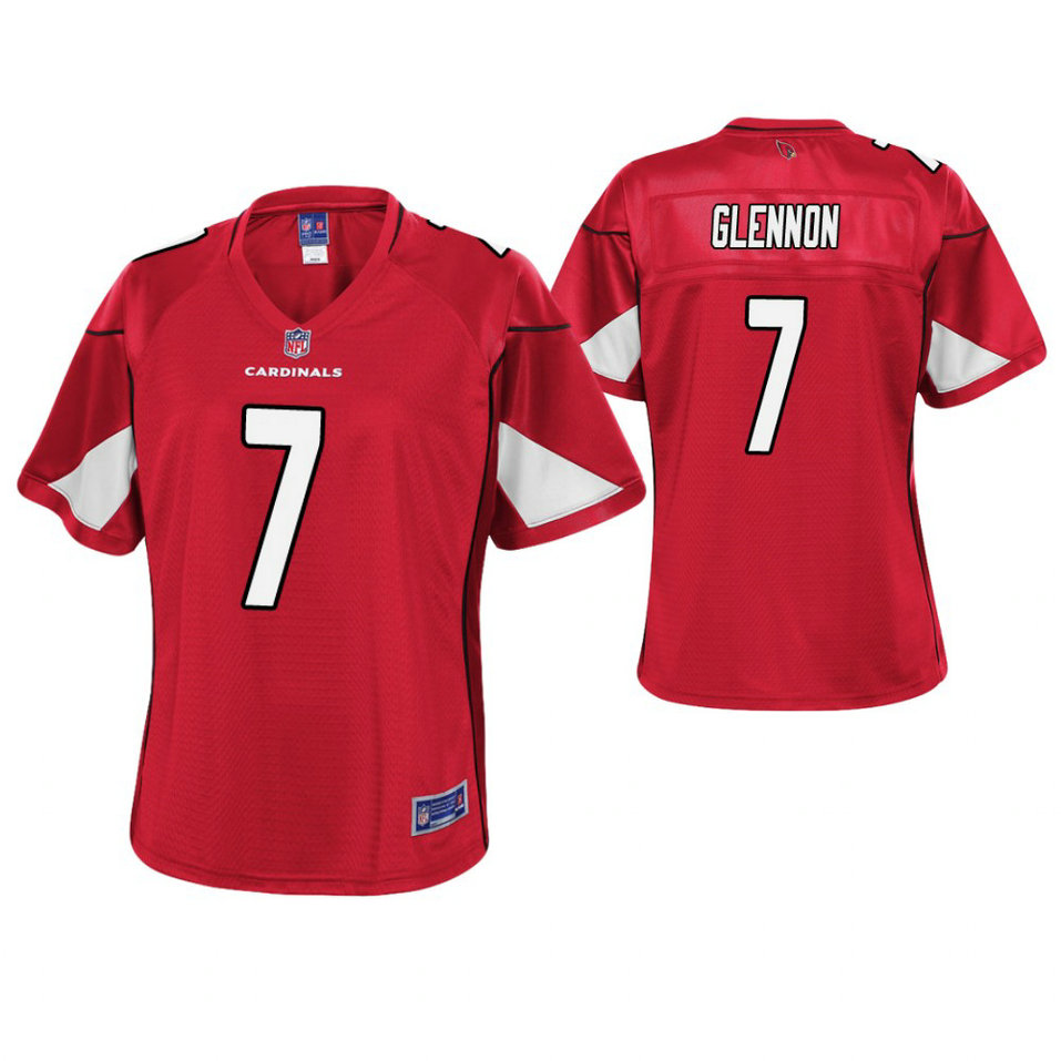 Women Arizona Cardinals #7 Mike Glennon Cardinal Pro Line Player Jersey