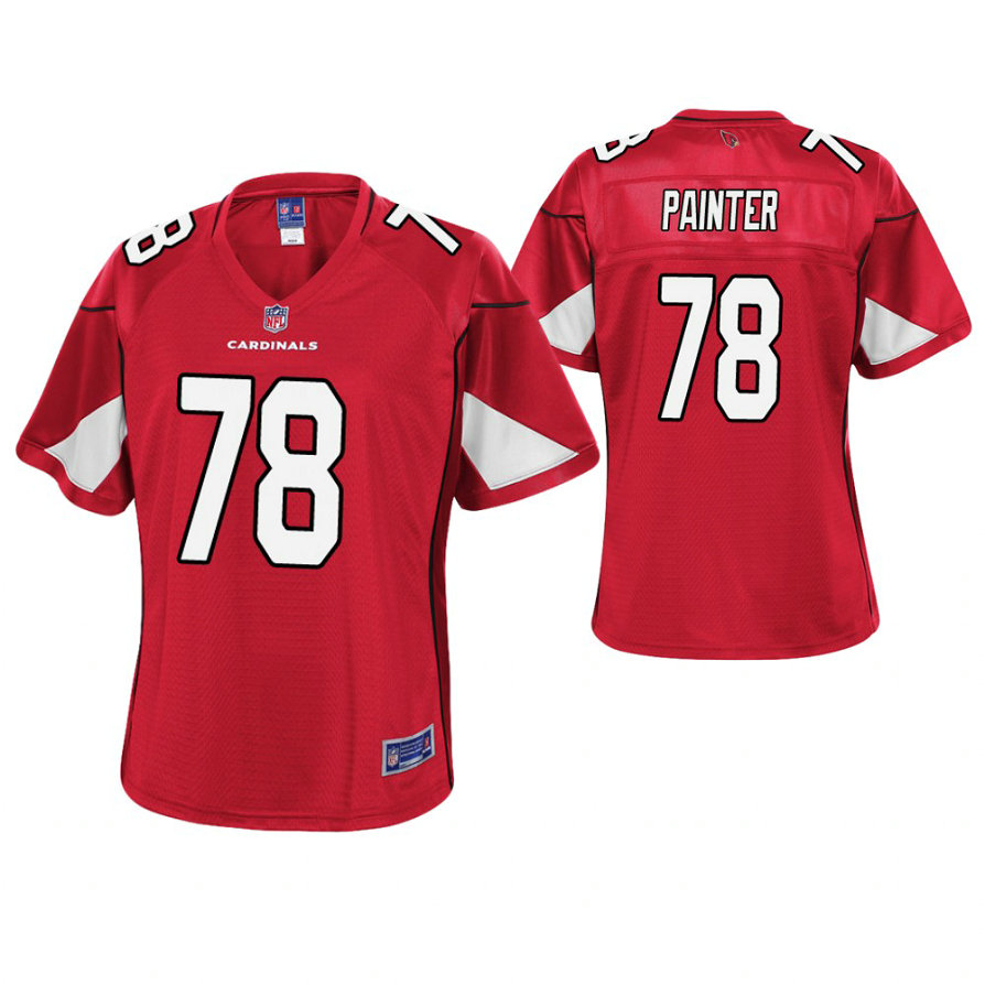 Women Arizona Cardinals #78 Vinston Painter Cardinal Pro Line Player Jersey