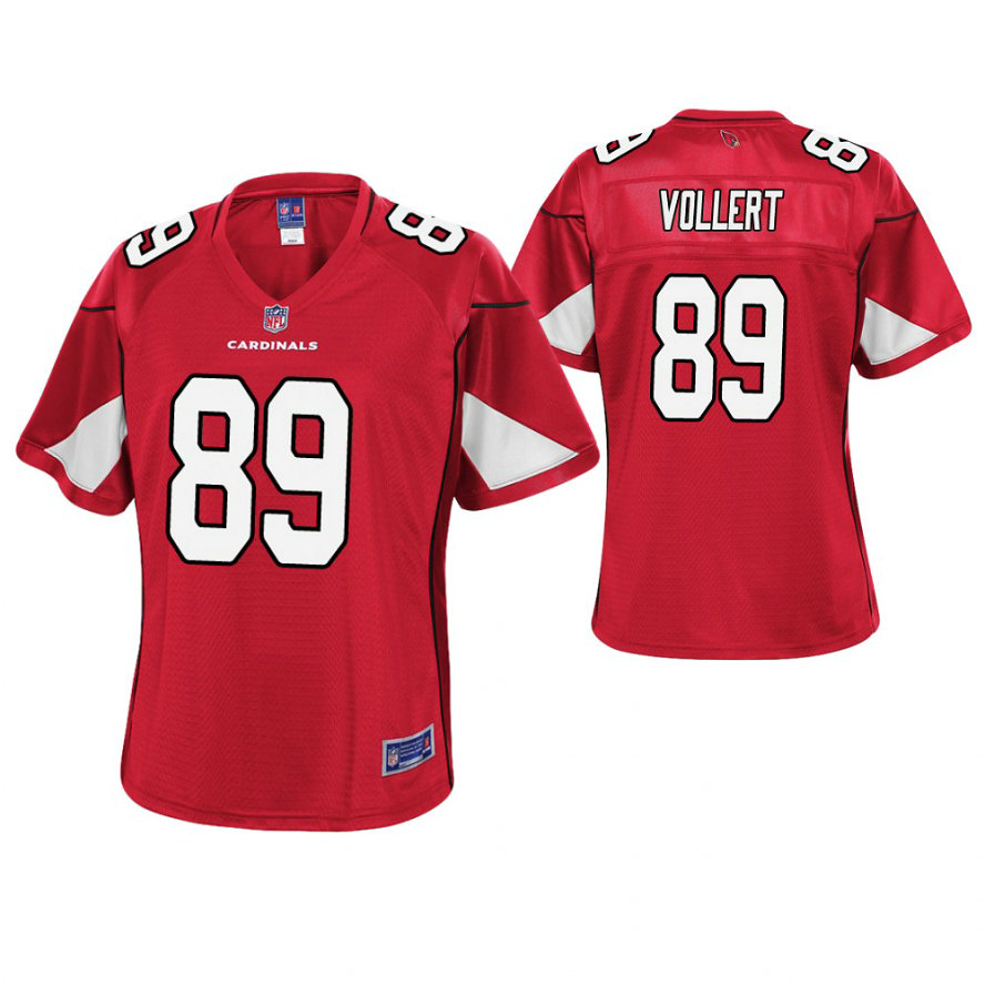 Women Arizona Cardinals #89 Andrew Vollert Cardinal Pro Line Player Jersey