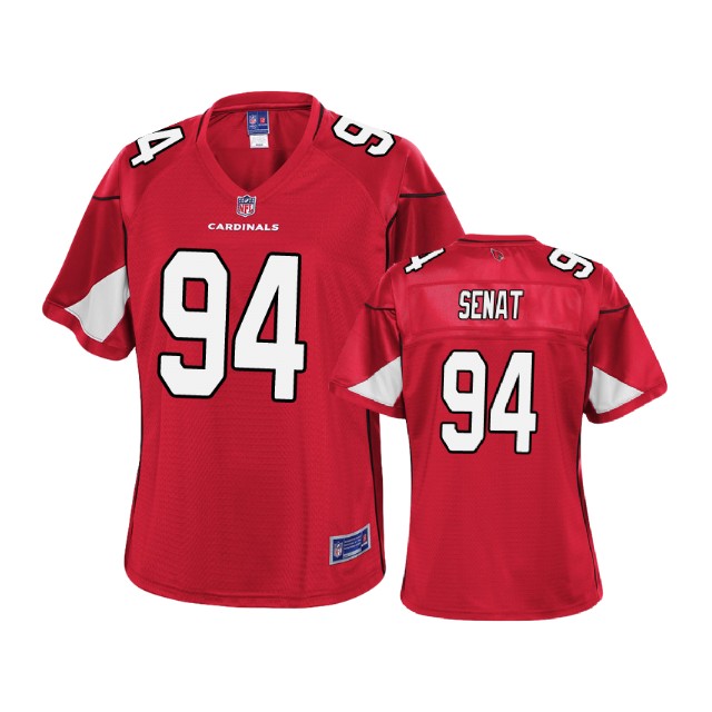 Women Arizona Cardinals #94 Deadrin Senat Cardinal 2018 Draft Player Jersey