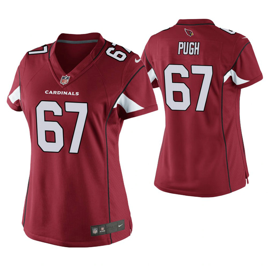 Women Arizona Cardinals #67 Justin Pugh Cardinal Game Jersey