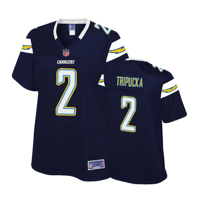 Women Los Angeles Chargers #2 Shane Tripucka Navy Player Pro Line Jersey