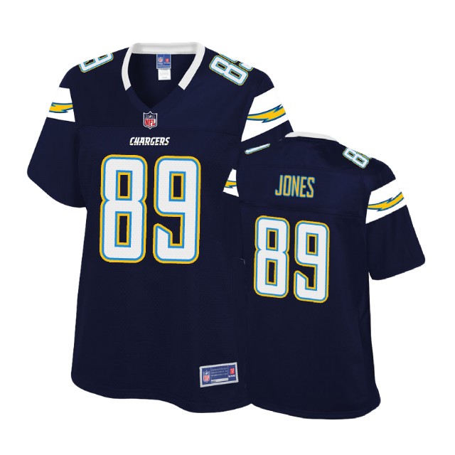 Women Los Angeles Chargers #89 JJ Jones Navy Player Pro Line Jersey