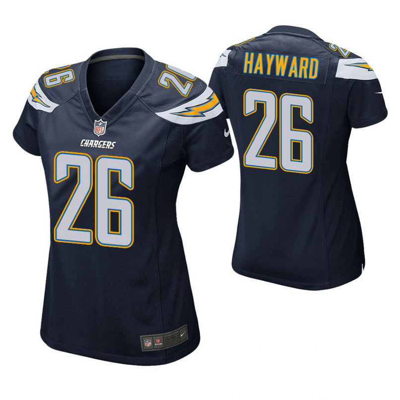 Women Los Angeles Chargers #26 Casey Hayward Navy Game Jersey
