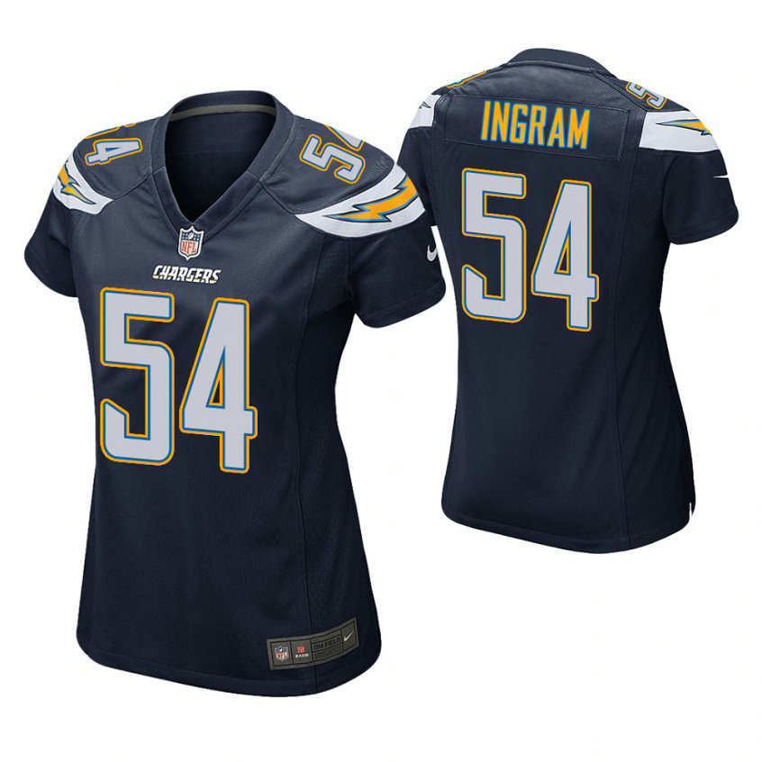 Women Los Angeles Chargers #54 Melvin Ingram Navy Game Jersey