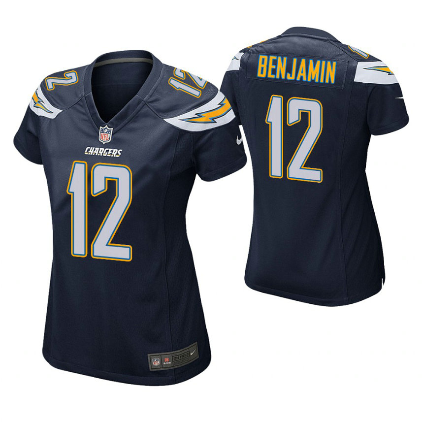 Women Los Angeles Chargers #12 Travis Benjamin Navy Game Jersey