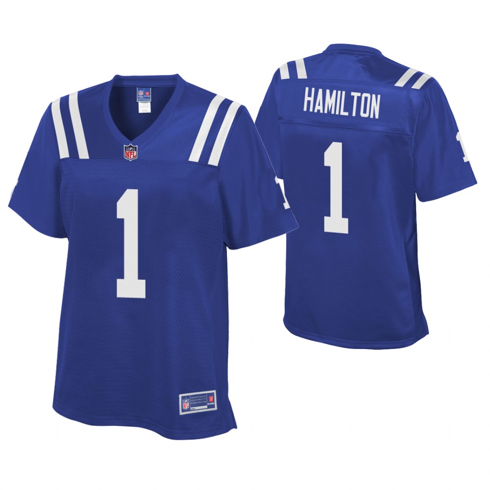 Women Indianapolis Colts #1 Cobi Hamilton Royal Player Pro Line Jersey Women Indianapolis Colts #1 Cobi Hamilton Royal Player Pro Line Jersey