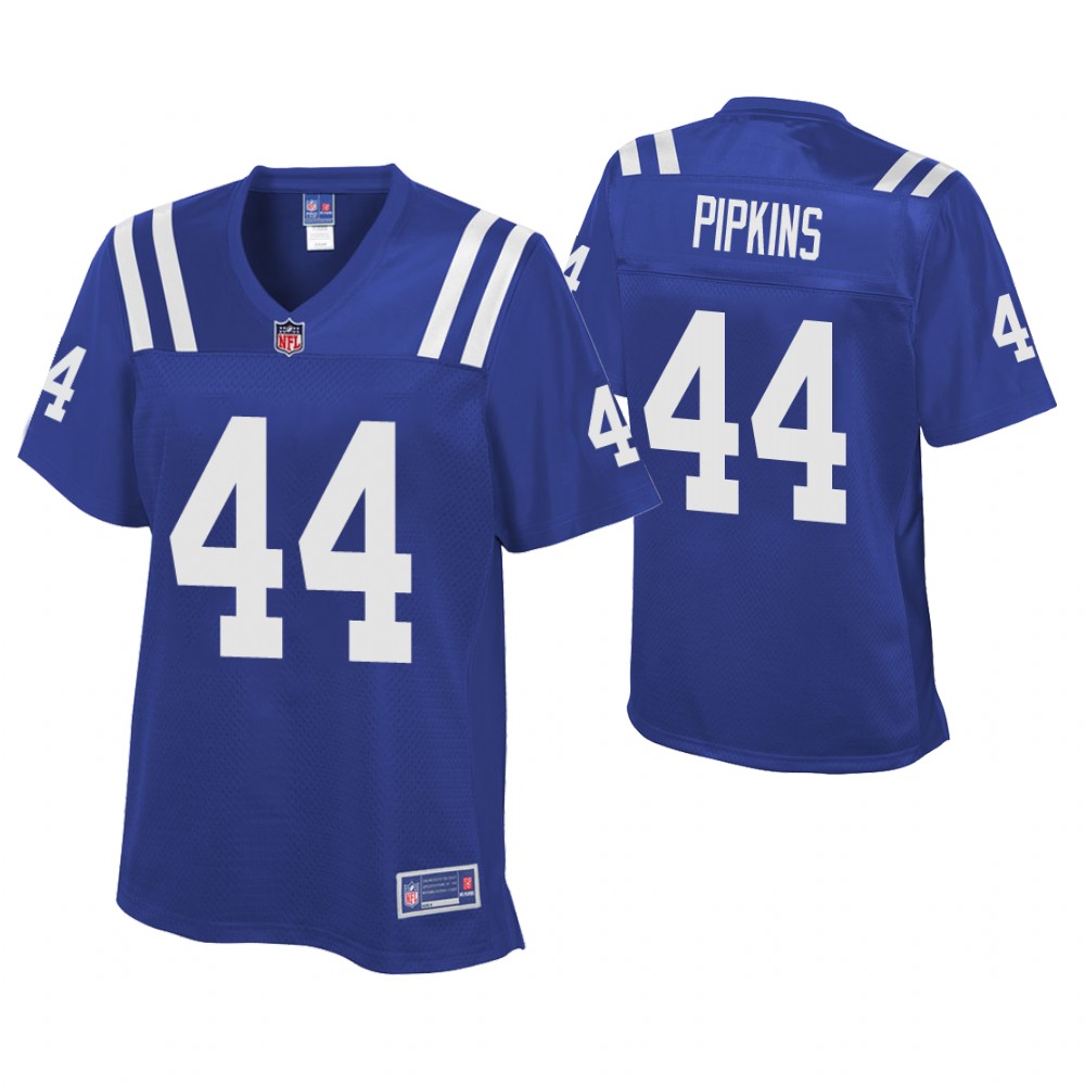 Women Indianapolis Colts #44 Lenzy Pipkins Royal Player Pro Line Jersey Women Indianapolis Colts #44 Lenzy Pipkins Royal Player Pro Line Jersey