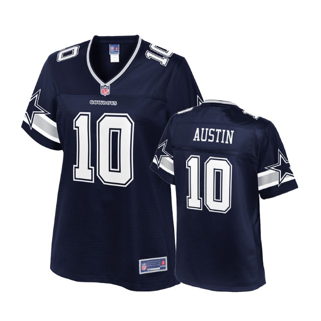 Women Dallas Cowboys #10 Tavon Austin Navy Player Jersey