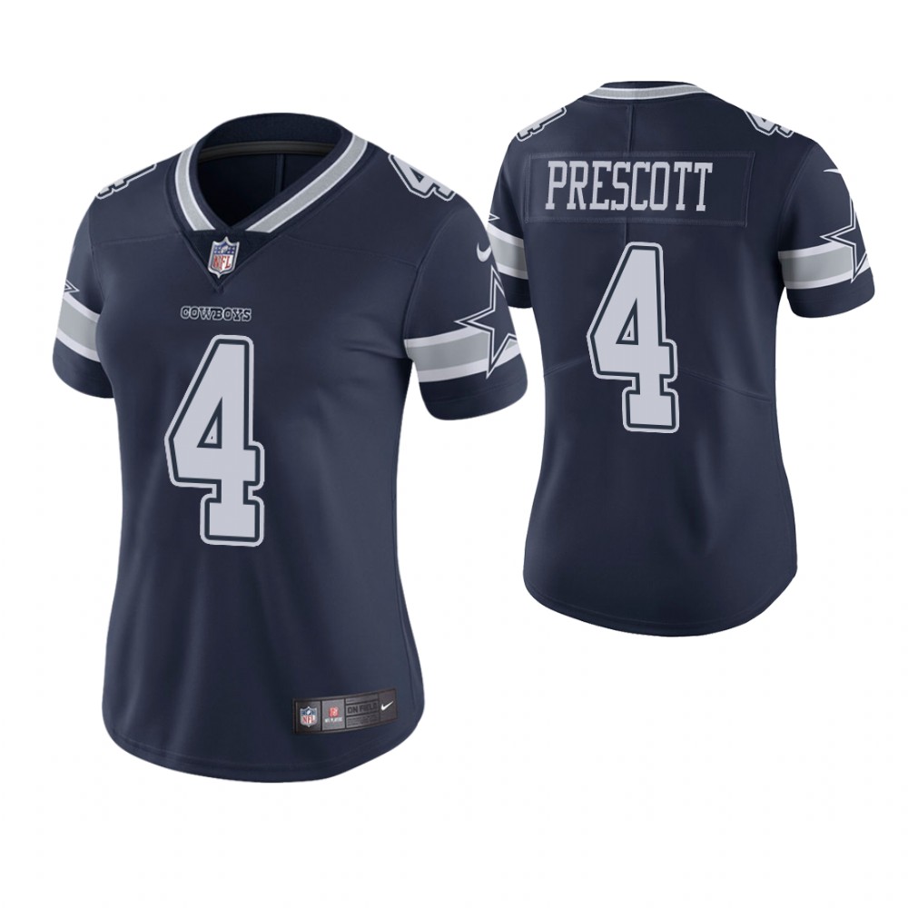 Women Dallas Cowboys #4 Dak Prescott Navy Game Jersey Women Dallas Cowboys #4 Dak Prescott Navy Game Jersey