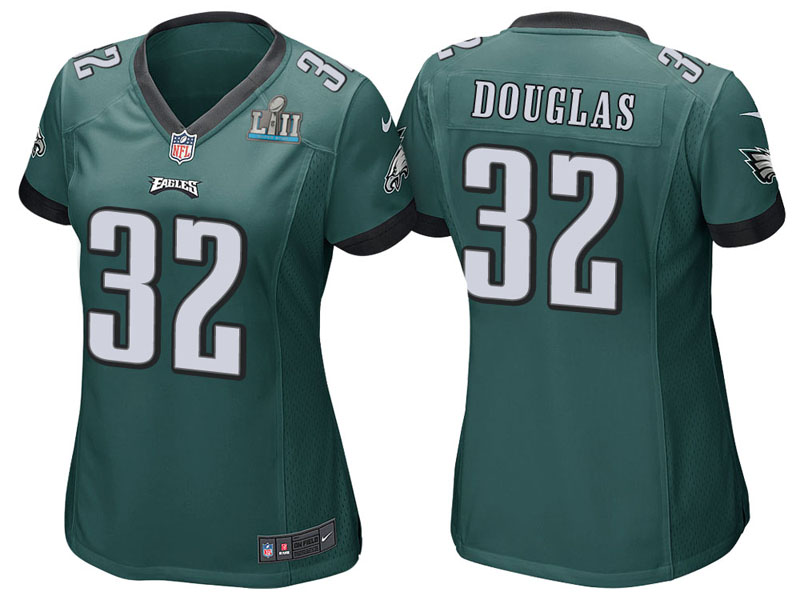 Women Philadelphia Eagles #32 Rasul Douglas Green Super Bowl LII Bound Game Jersey Women Philadelphia Eagles #32 Rasul Douglas Green Super Bowl LII Bound Game Jersey