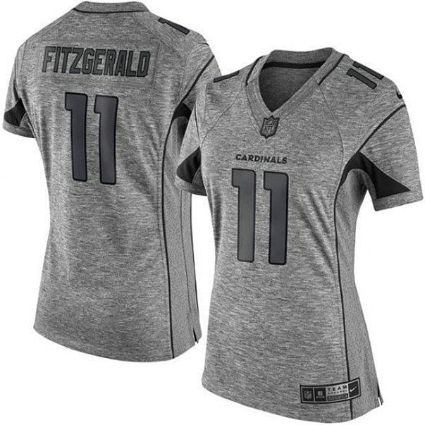 Women Atlanta Falcons #11 Julio Jones Gridiron Gray Limited Jersey
