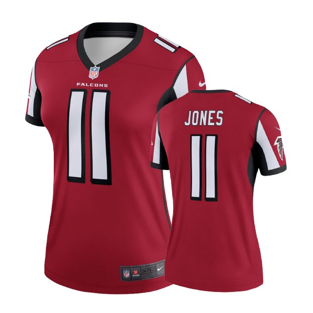 Women Atlanta Falcons #11 Julio Jones Red Legend Jersey