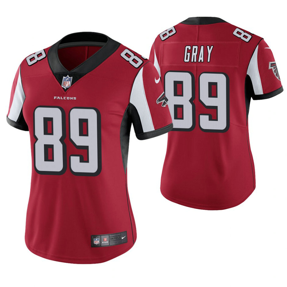 Women Atlanta Falcons #89 Alex Gray Red Game Jersey