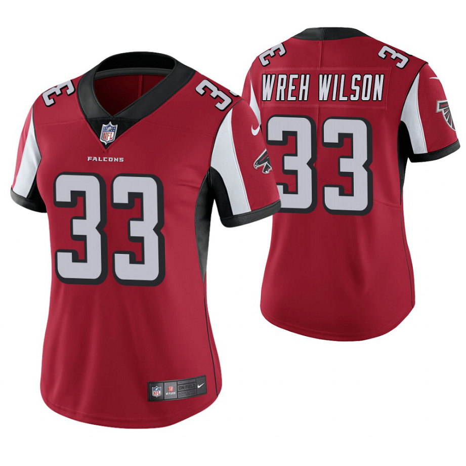 Women Atlanta Falcons #33 Blidi Wreh-Wilson Red Game Jersey Women Atlanta Falcons #33 Blidi Wreh-Wilson Red Game Jersey