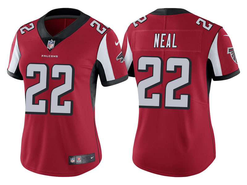 Women Atlanta Falcons #22 Keanu Neal Red Vapor Untouchable Limited Jersey