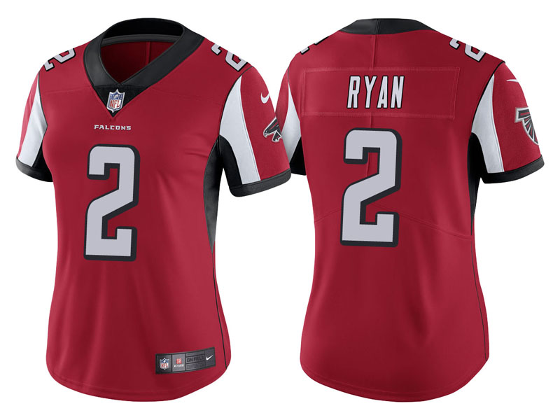 Women Atlanta Falcons #2 Matt Ryan Red Vapor Untouchable Limited Jersey Women Atlanta Falcons #2 Matt Ryan Red Vapor Untouchable Limited Jersey