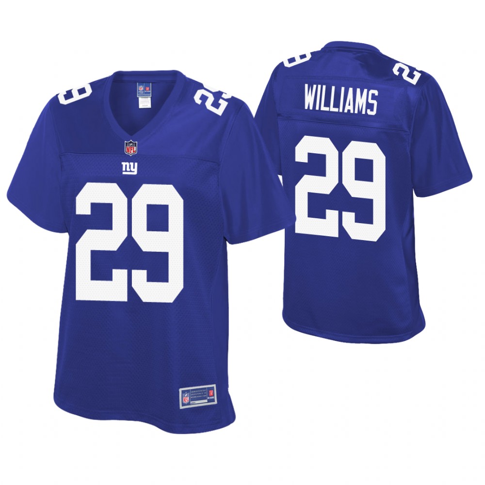 Women New York Giants #29 Teddy Williams Royal Pro Line Player Jersey Women New York Giants #29 Teddy Williams Royal Pro Line Player Jersey
