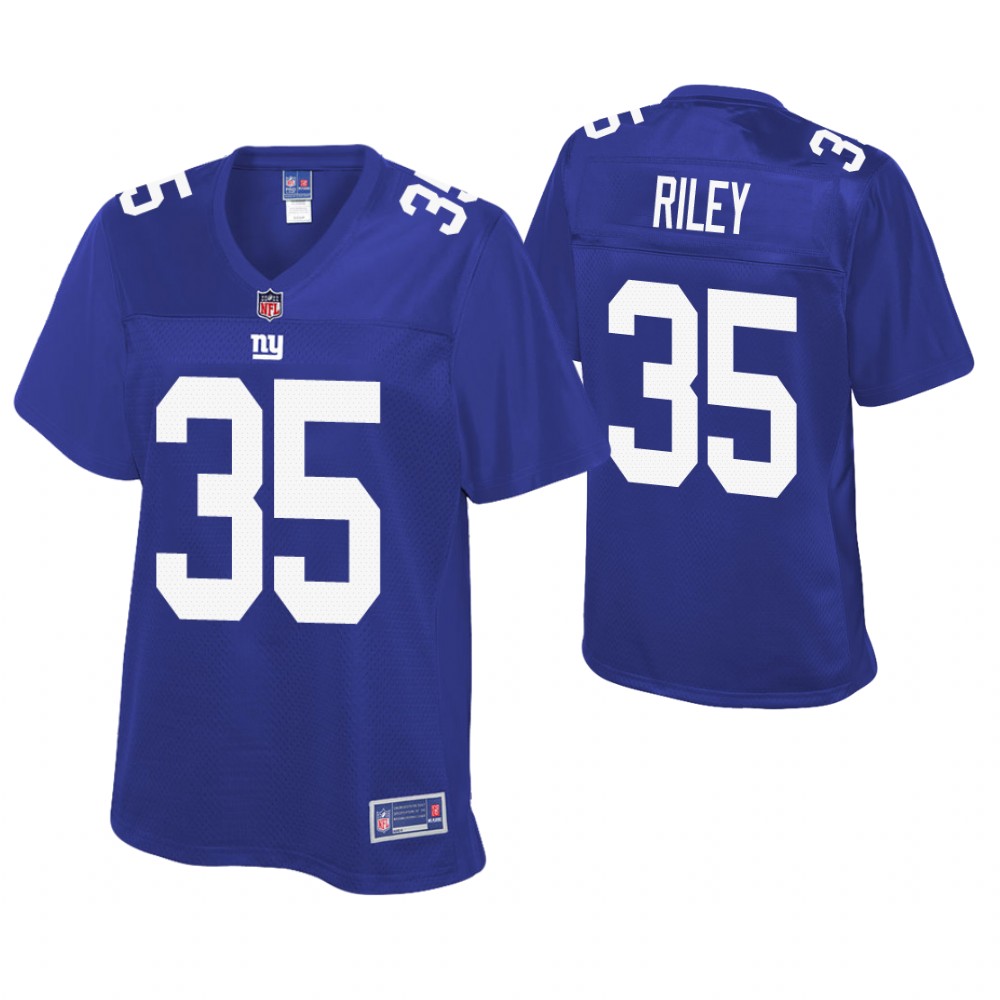 Women New York Giants #35 Curtis Riley Royal Pro Line Player Jersey Women New York Giants #35 Curtis Riley Royal Pro Line Player Jersey