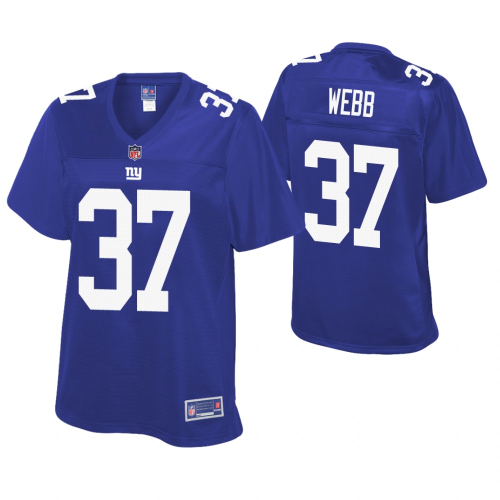 Women New York Giants #37 B.W. Webb Royal Pro Line Player Jersey Women New York Giants #37 B.W. Webb Royal Pro Line Player Jersey