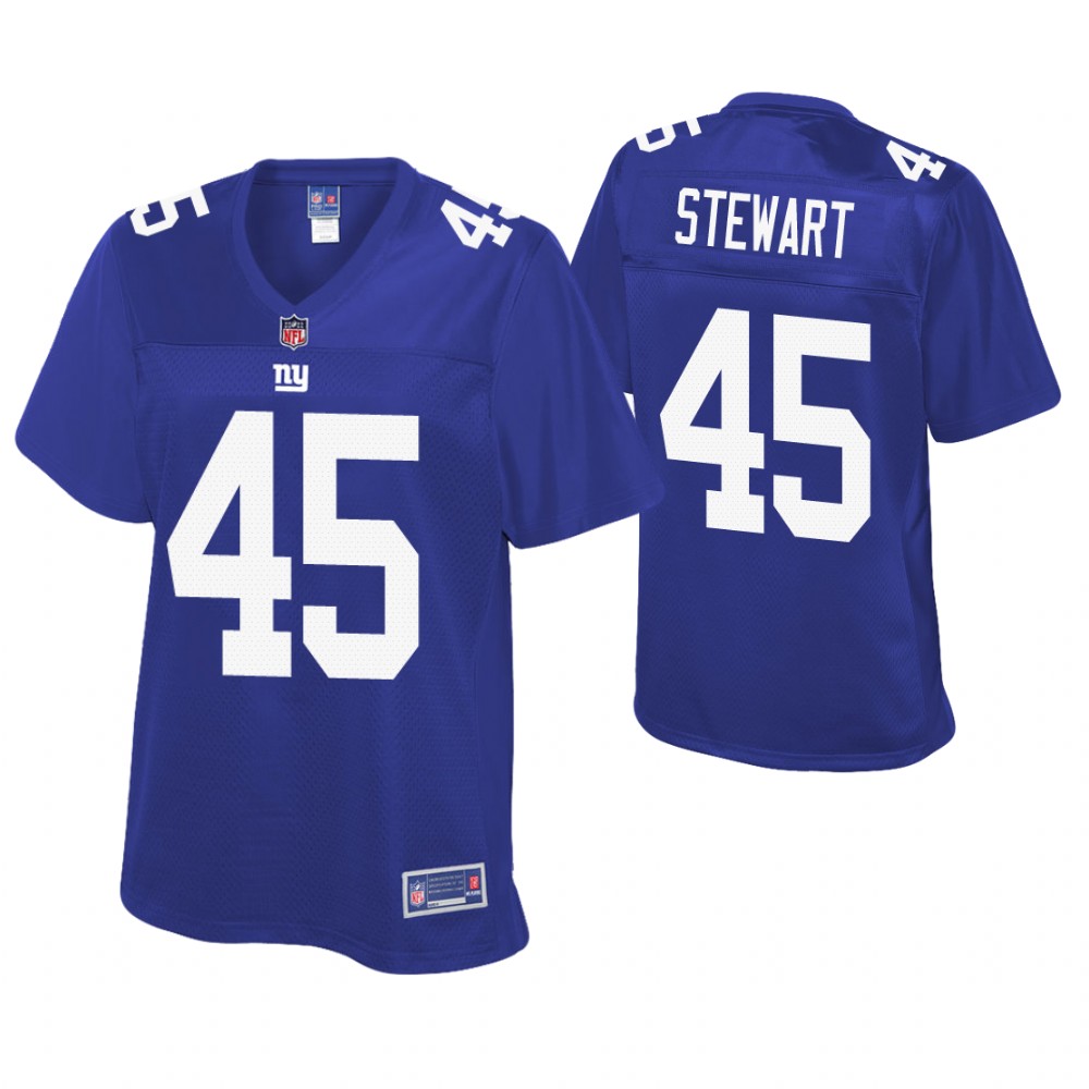 Women New York Giants #45 Orion Stewart Royal Pro Line Player Jersey Women New York Giants #45 Orion Stewart Royal Pro Line Player Jersey