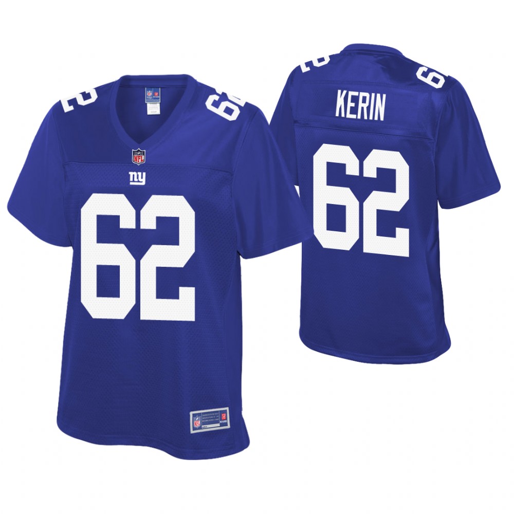 Women New York Giants #62 Zac Kerin Royal Pro Line Player Jersey Women New York Giants #62 Zac Kerin Royal Pro Line Player Jersey