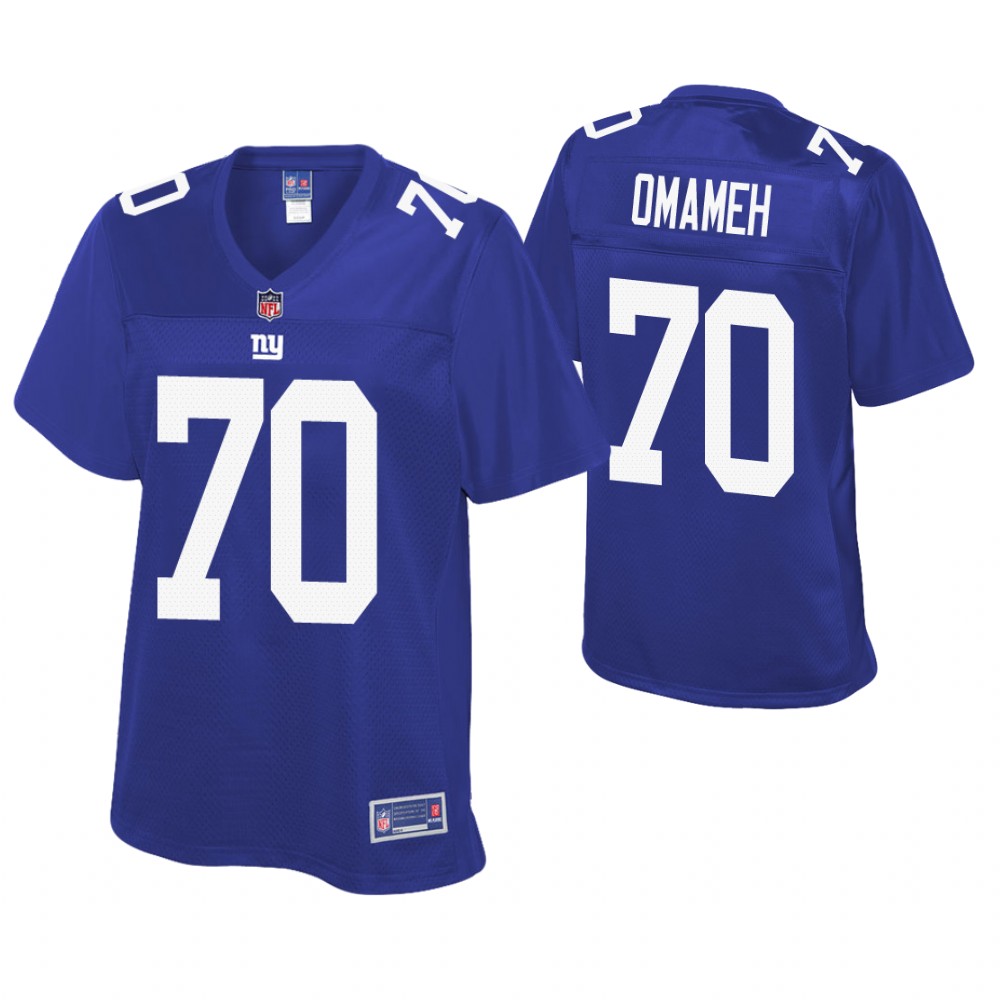 Women New York Giants #70 Patrick Omameh Royal Pro Line Player Jersey