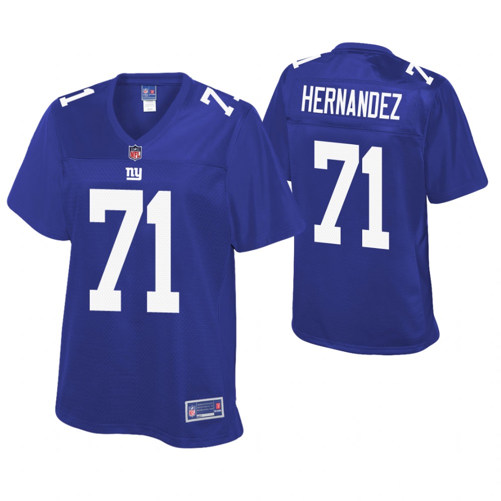 Women New York Giants #71 Will Hernandez Royal Pro Line Player Jersey Women New York Giants #71 Will Hernandez Royal Pro Line Player Jersey