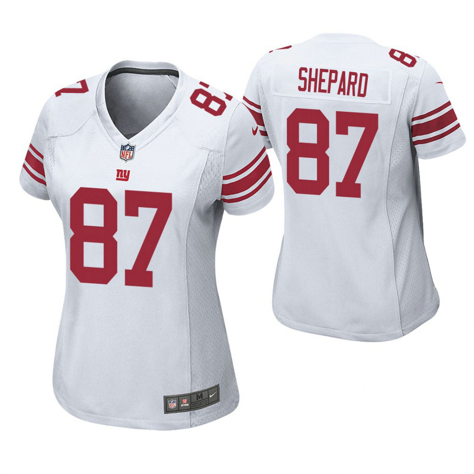 Women New York Giants #87 Sterling Shepard White Game Jersey Women New York Giants #87 Sterling Shepard White Game Jersey