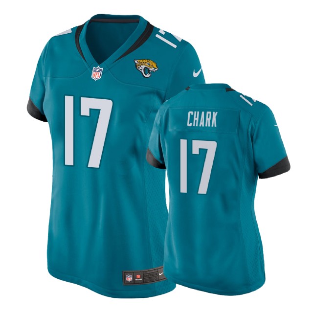 Women Jacksonville Jaguars #17 DJ Chark Teal Game Jersey Women Jacksonville Jaguars #17 DJ Chark Teal Game Jersey