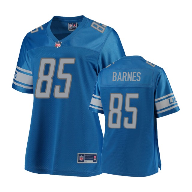 Women Detroit Lions #85 Brandon Barnes Blue Pro Line Player Jersey Women Detroit Lions #85 Brandon Barnes Blue Pro Line Player Jersey