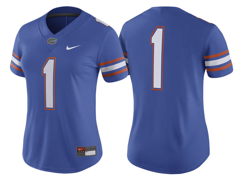 Women Florida Gators #1 Royal Game Replica College Football Jersey Women Florida Gators #1 Royal Game Replica College Football Jersey