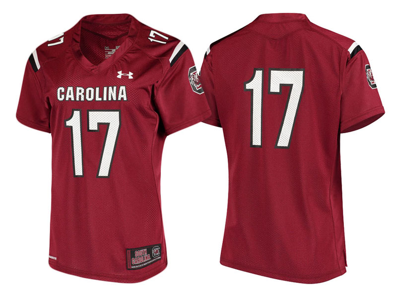 Women South Carolina Gamecocks #17 Garnet Replica Performance College Football Jersey Women South Carolina Gamecocks #17 Garnet Replica Performance College Football Jersey