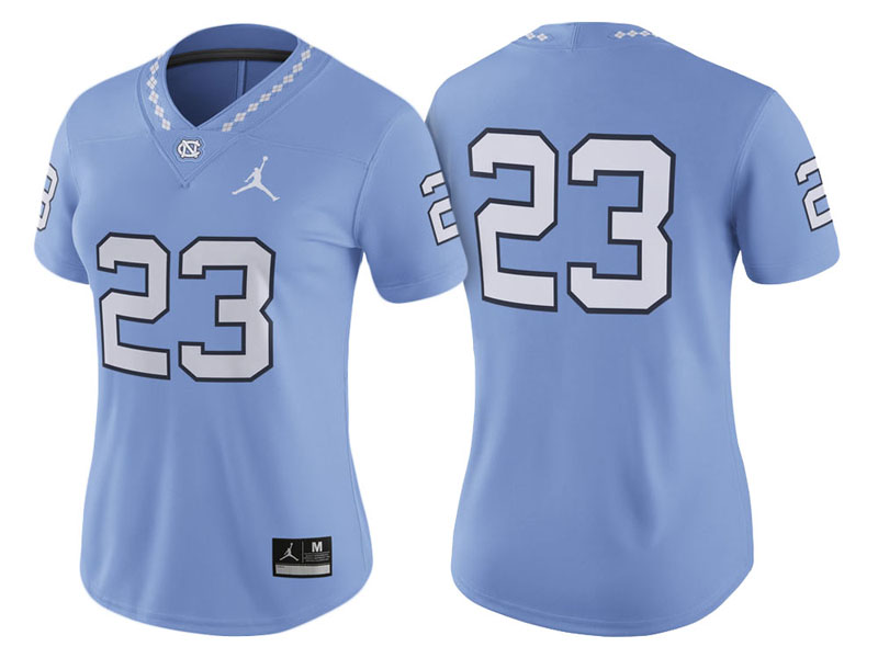 Women North Carolina Tar Heels #23 Carolina Blue Game Replica College Football Jersey Women North Carolina Tar Heels #23 Carolina Blue Game Replica College Football Jersey