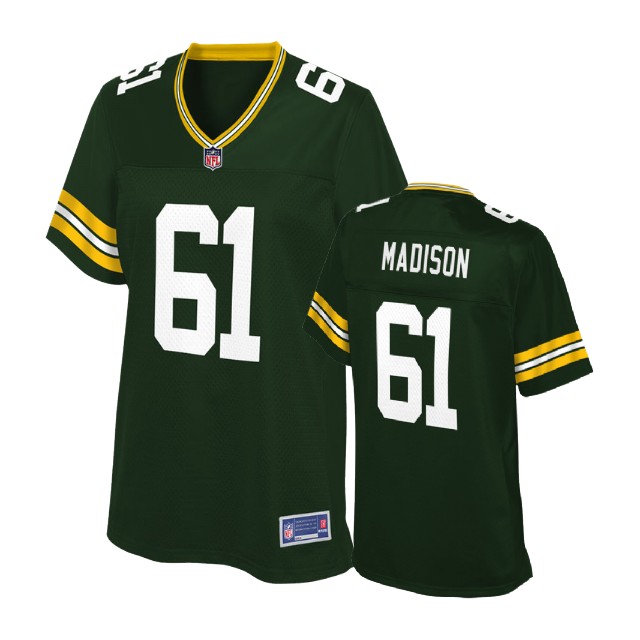 Women Green Bay Packers #61 Cole Madison Green Player Jersey Women Green Bay Packers #61 Cole Madison Green Player Jersey