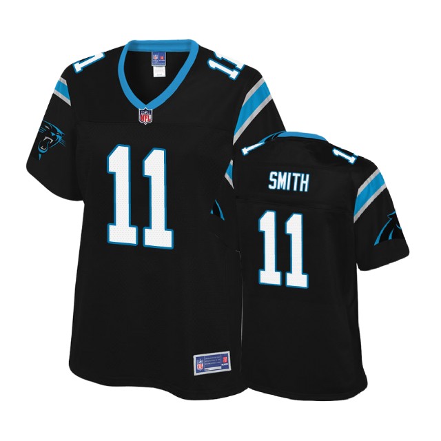 Women Carolina Panthers #11 Torrey Smith Black Pro Line Player Jersey