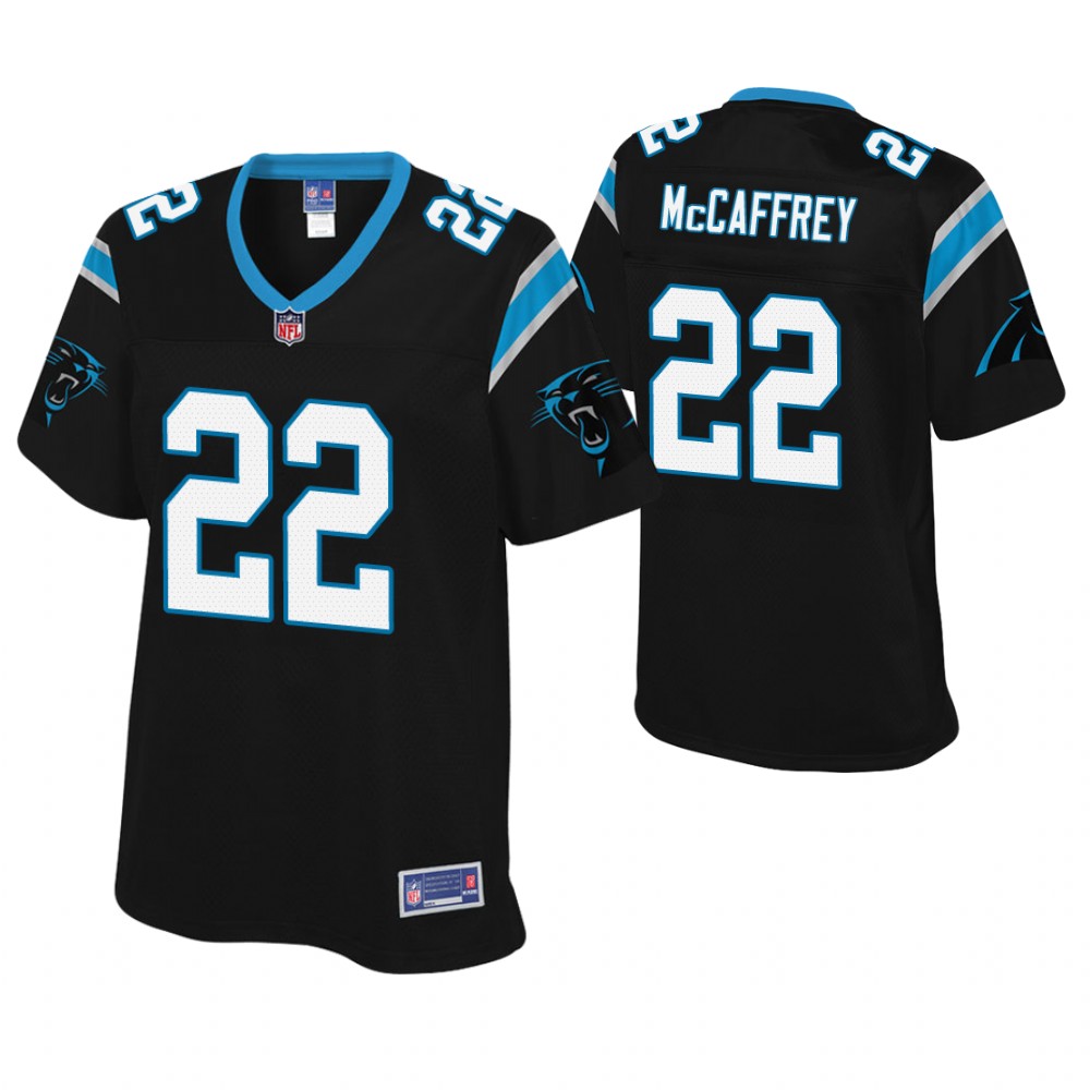Women Carolina Panthers #22 Christian McCaffrey Black Pro Line Player Jersey Women Carolina Panthers #22 Christian McCaffrey Black Pro Line Player Jersey