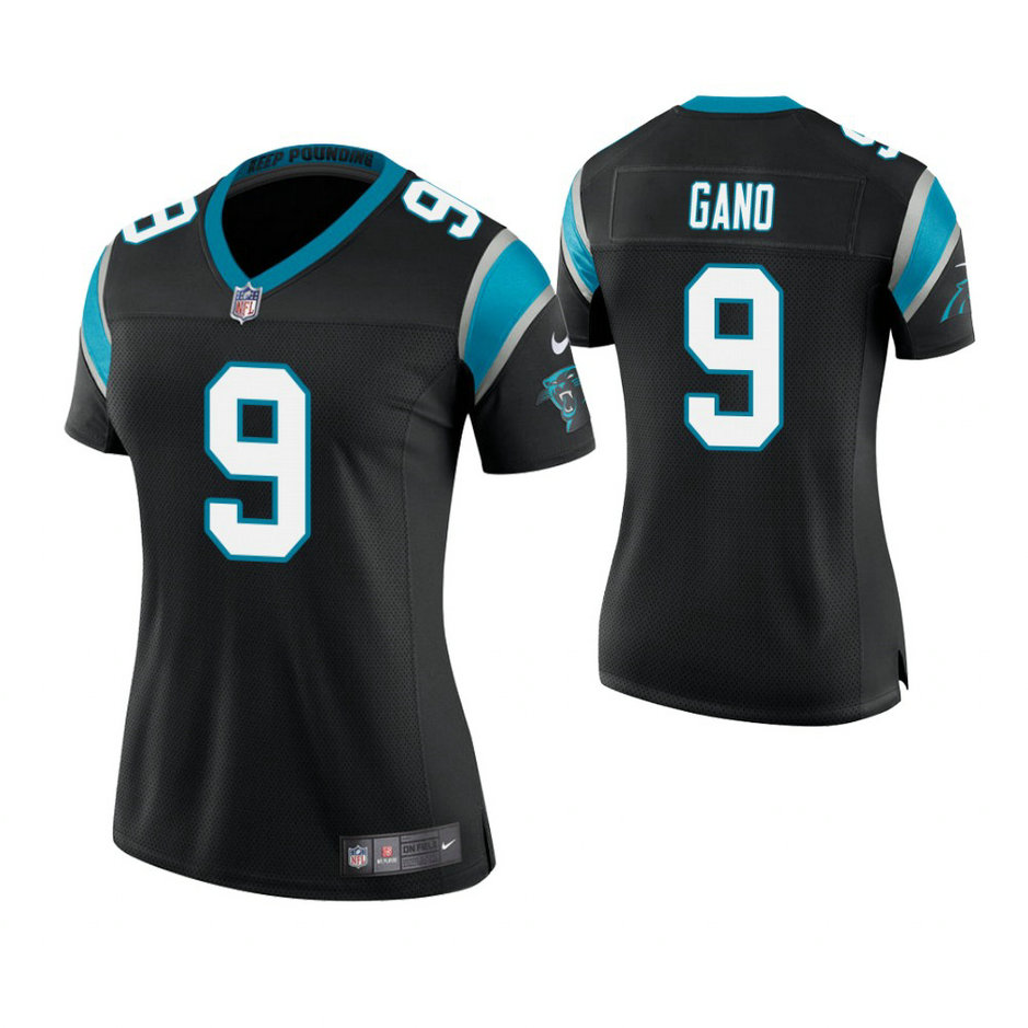 Women Carolina Panthers #9 Graham Gano Black Game Jersey