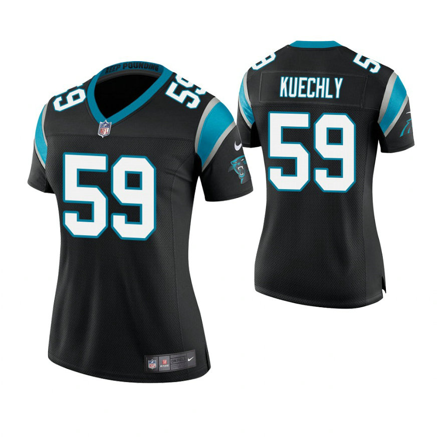 Women Carolina Panthers #59 Luke Kuechly Black Game Jersey Women Carolina Panthers #59 Luke Kuechly Black Game Jersey