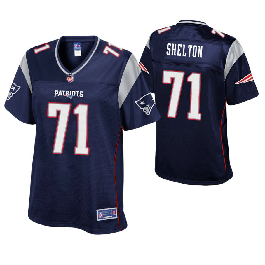 Women New England Patriots #71 Danny Shelton Navy Pro Line Player Jersey Women New England Patriots #71 Danny Shelton Navy Pro Line Player Jersey
